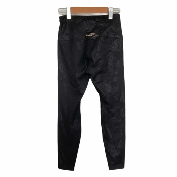 Lorna Jane Black Luxe Palm Full  Length Leggings - Picture 5 of 11